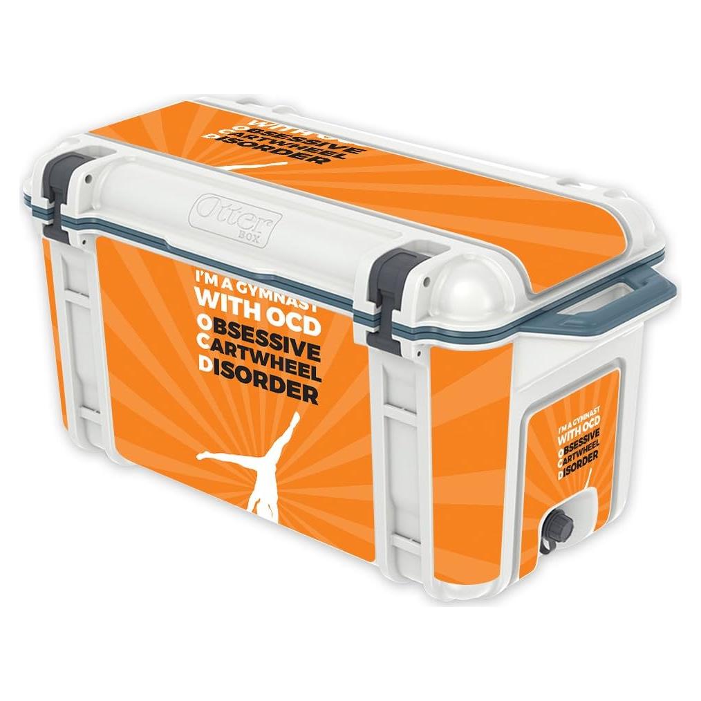 Piel Adhesiva MightySkins para Enfriador OtterBox 65 qt - Gimnasta OCD