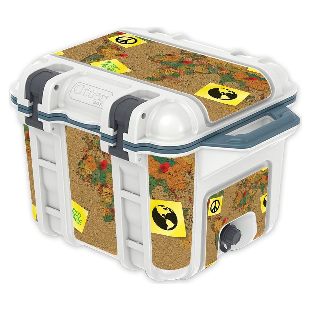 Piel de Vinilo MightySkins para Enfriador OtterBox Venture 25 qt - Paz Mundial