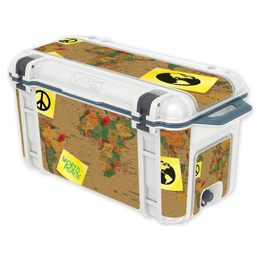 Piel de Vinilo MightySkins para Enfriador OtterBox 65 qt - Paz Mundial