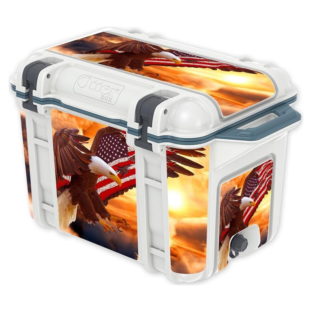 Piel de Vinilo MightySkins para Enfriador OtterBox Venture 45 qt - Águila Calva