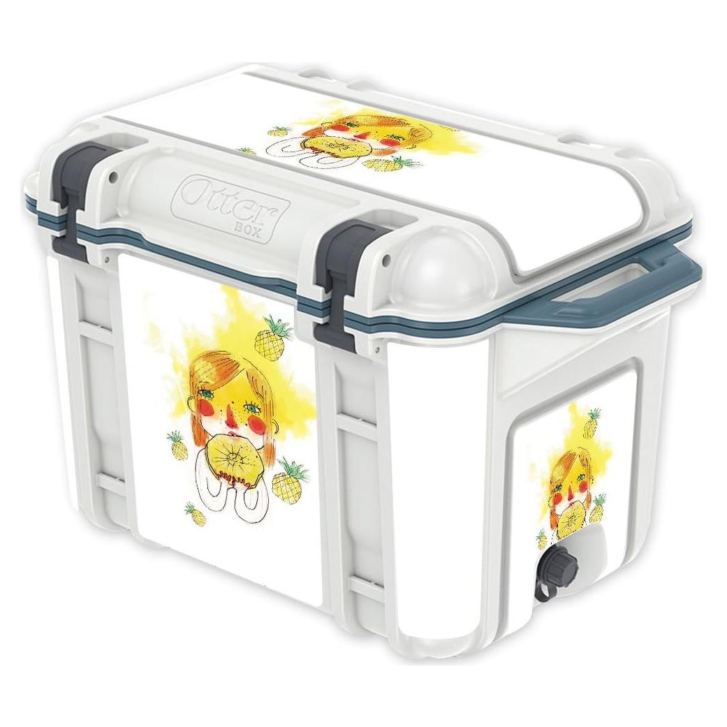 Piel de Vinilo MightySkins para Enfriador OtterBox 45 qt - Piña de Marzo