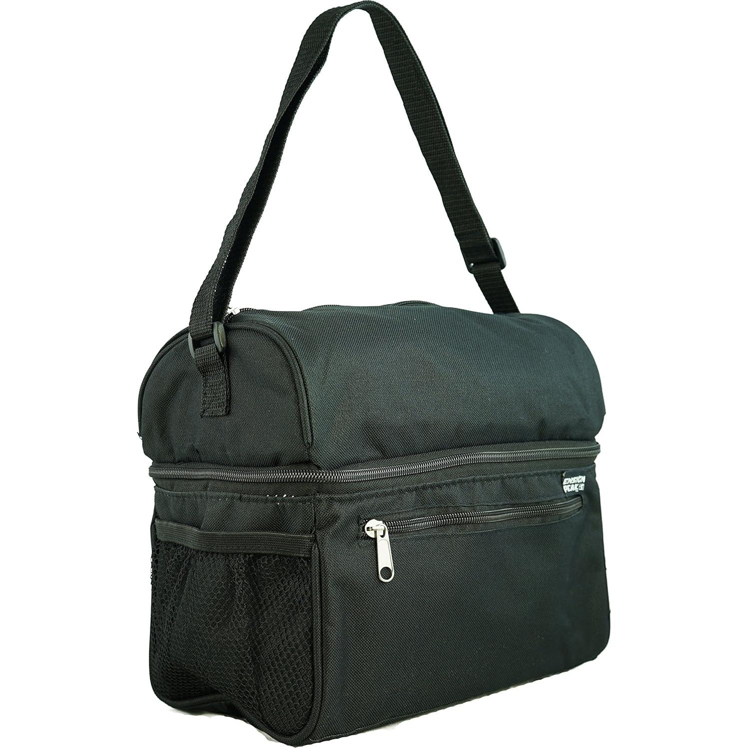 Bolsa Térmica Aislada Ensign Peak Negra 26.7x24.1 cm