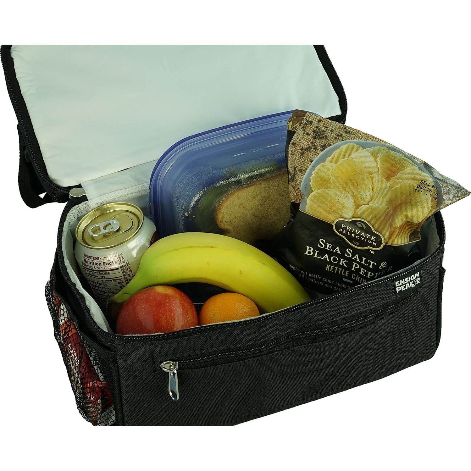 Bolsa Térmica Aislada Ensign Peak Negra 26.7x24.1 cm