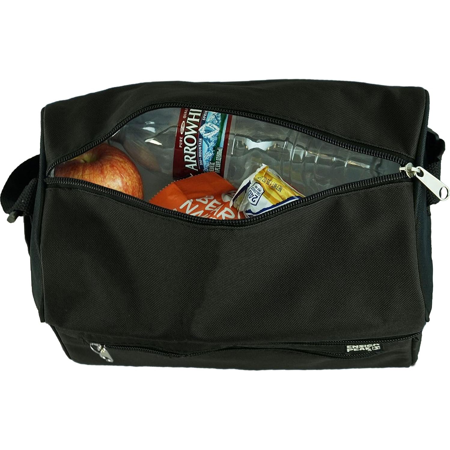 Bolsa Térmica Aislada Ensign Peak Negra 26.7x24.1 cm