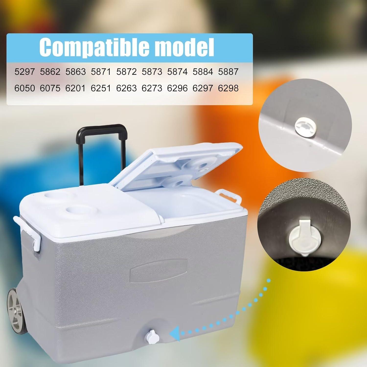 Kit de Tapón de Drenaje Leewuios para Enfriadores Coleman - 2 Piezas