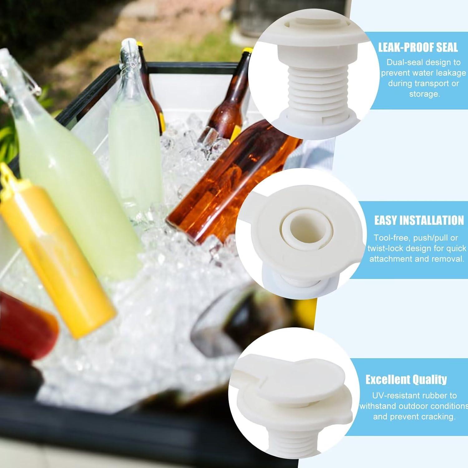 Kit de Tapón de Drenaje Leewuios para Enfriadores Coleman - 2 Piezas