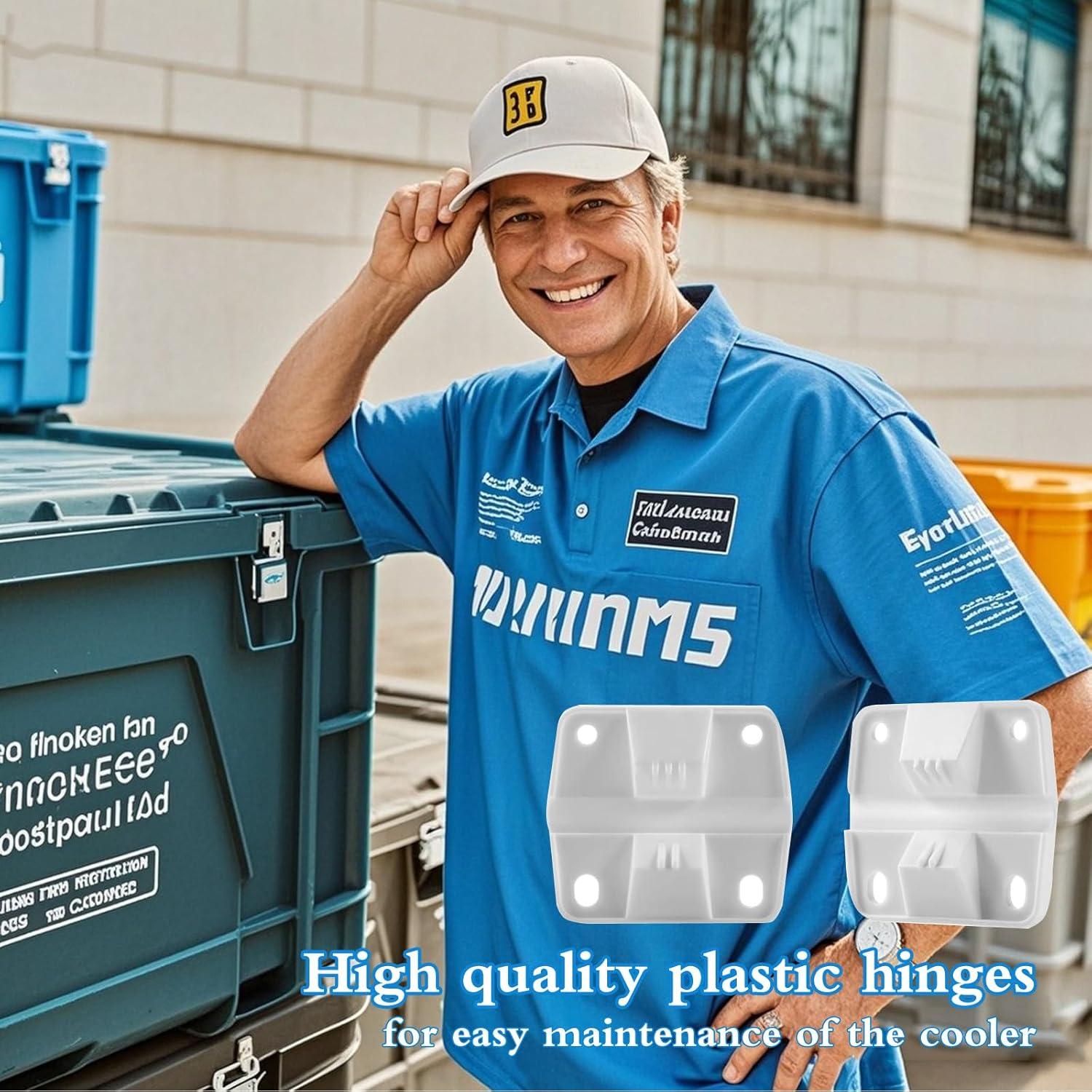 Bisagras de plástico para enfriadores Coleman - Paquete de 4