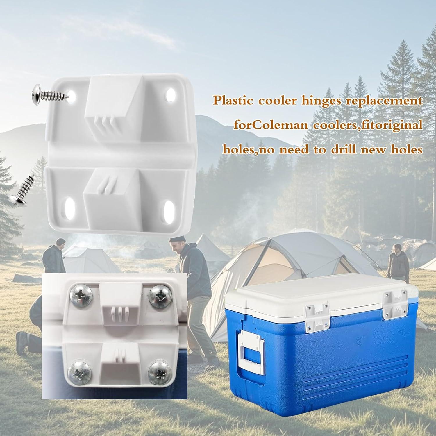 Bisagras de plástico para enfriadores Coleman - Paquete de 4