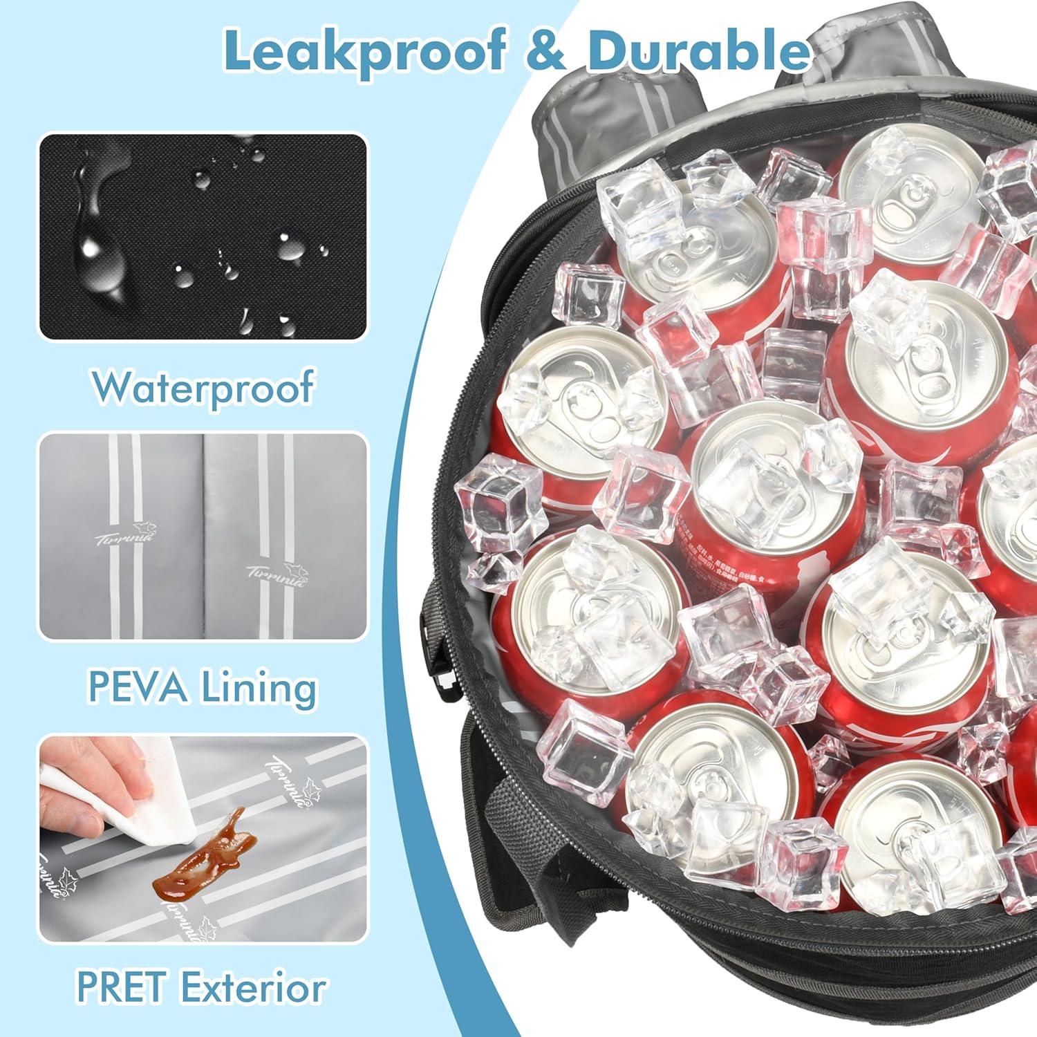 Bolsa Térmica Plegable Tirrinia 39 Latas Aislada con Soporte