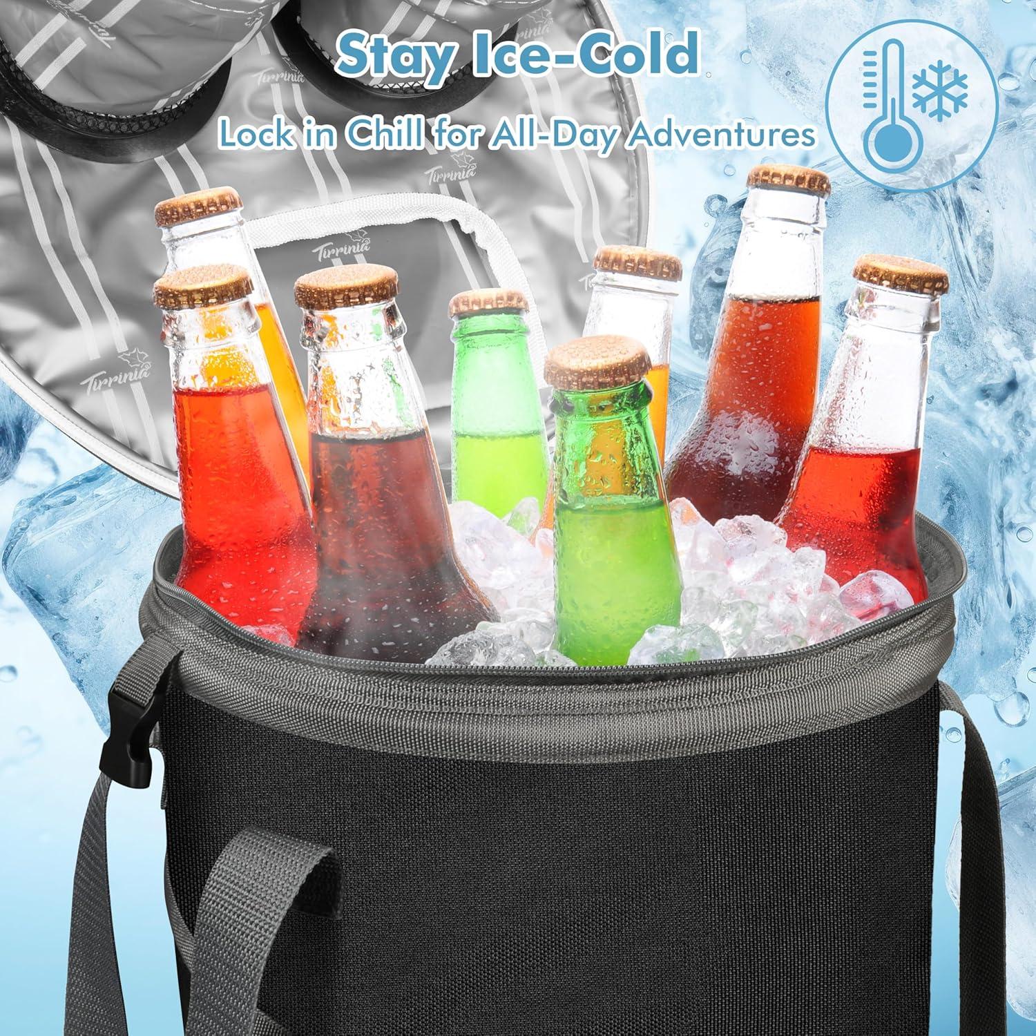 Bolsa Térmica Plegable Tirrinia 39 Latas Aislada con Soporte