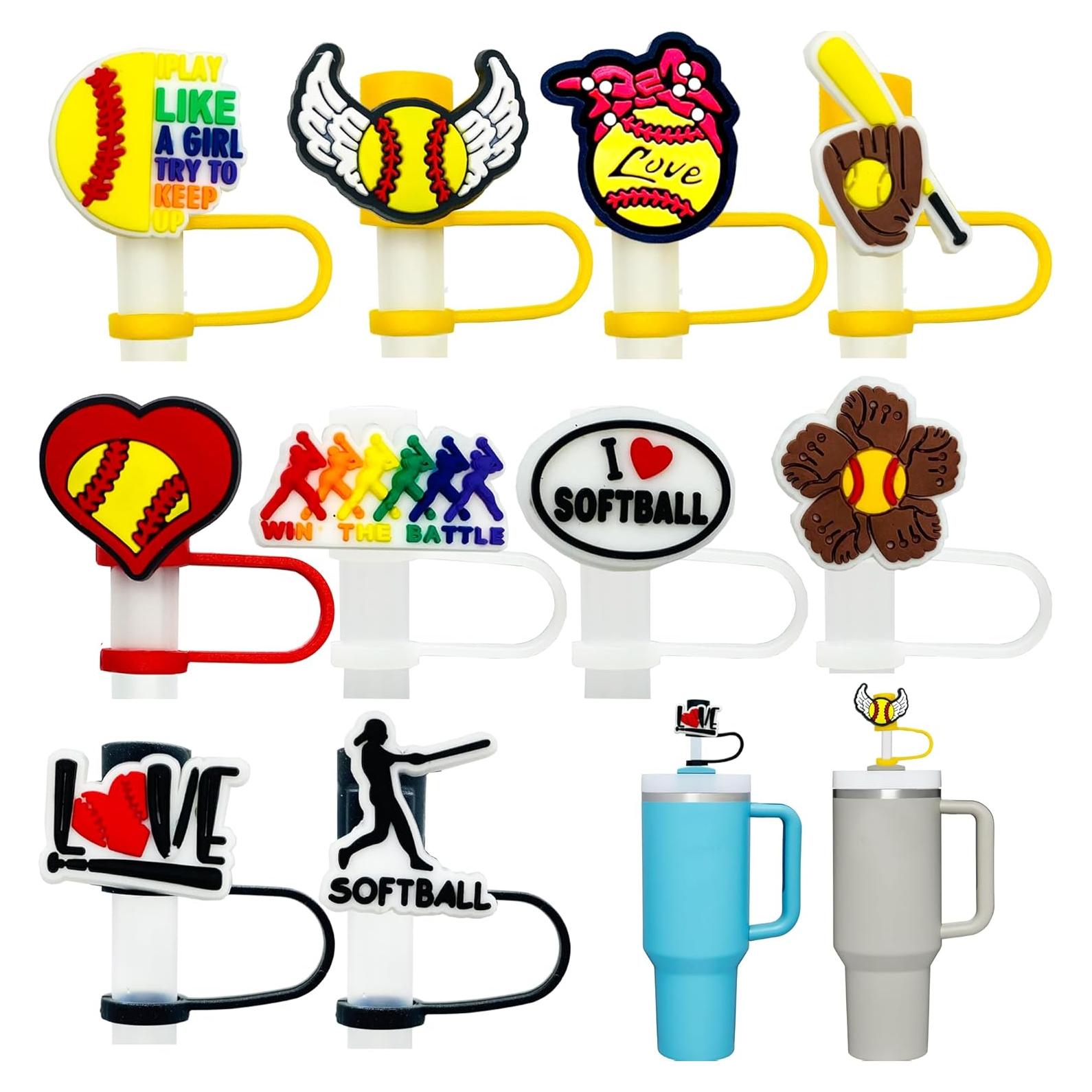 10 Tapas de Silicona Reutilizables Kinearcharms para Pajitas 10mm