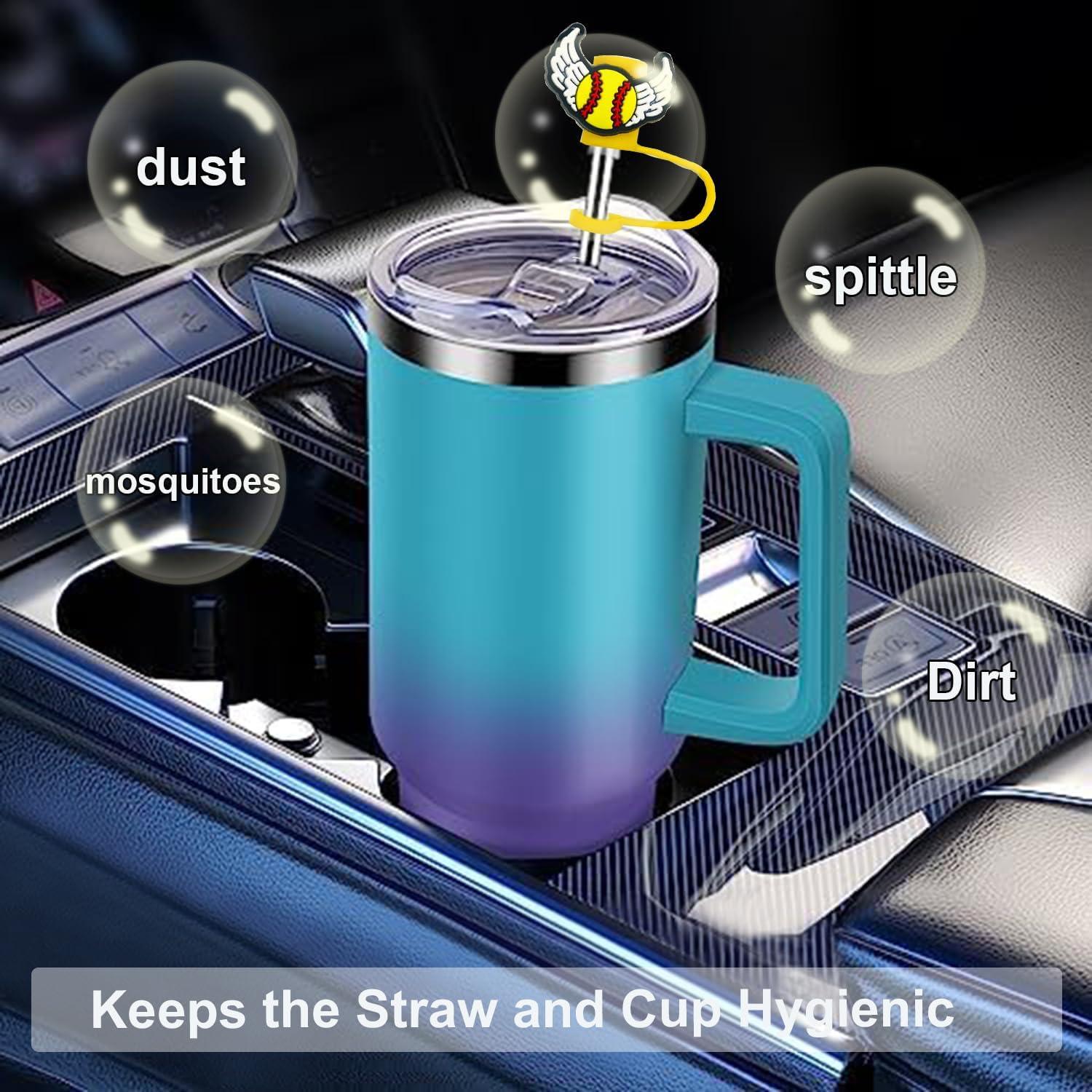 10 Tapas de Silicona Reutilizables Kinearcharms para Pajitas 10mm