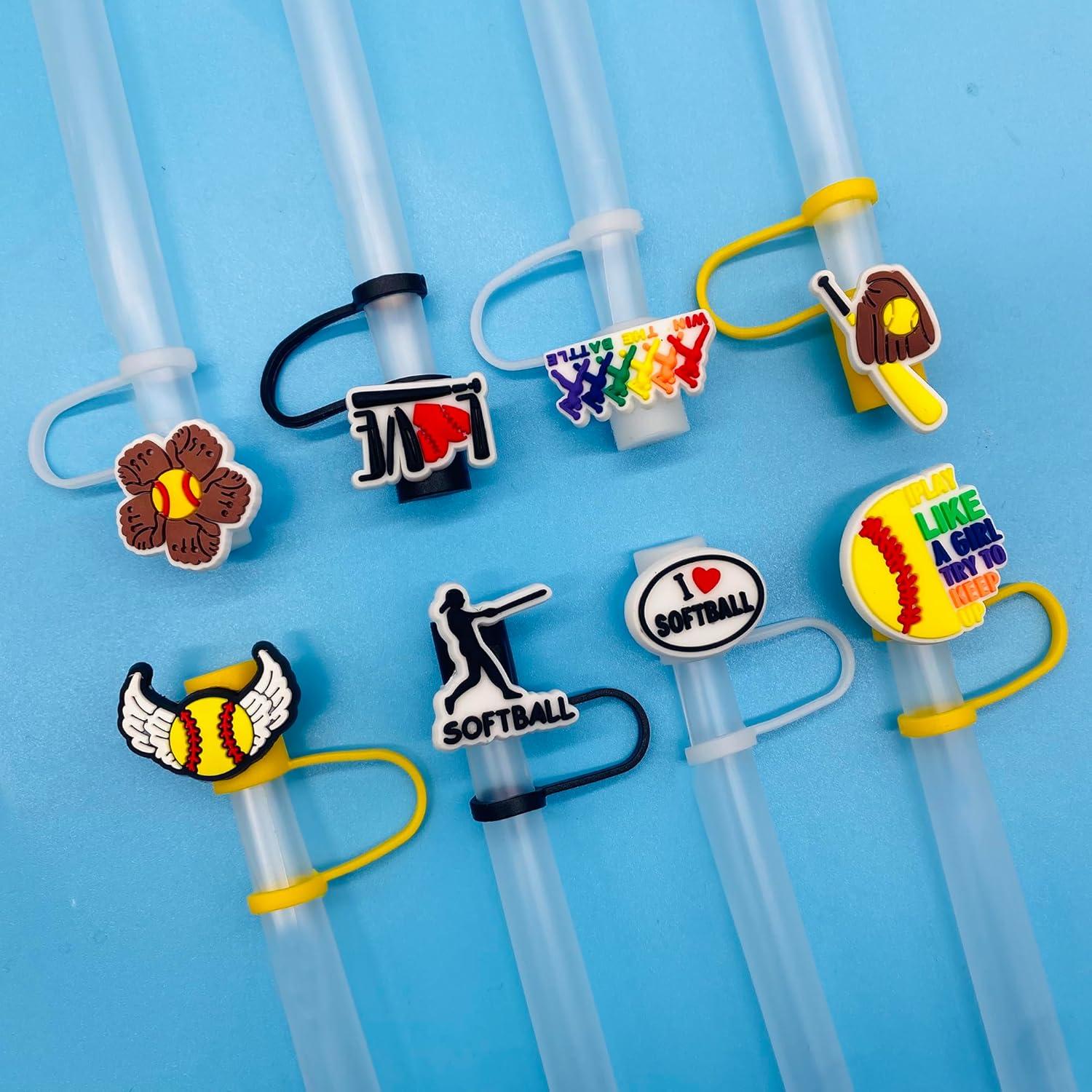 10 Tapas de Silicona Reutilizables Kinearcharms para Pajitas 10mm