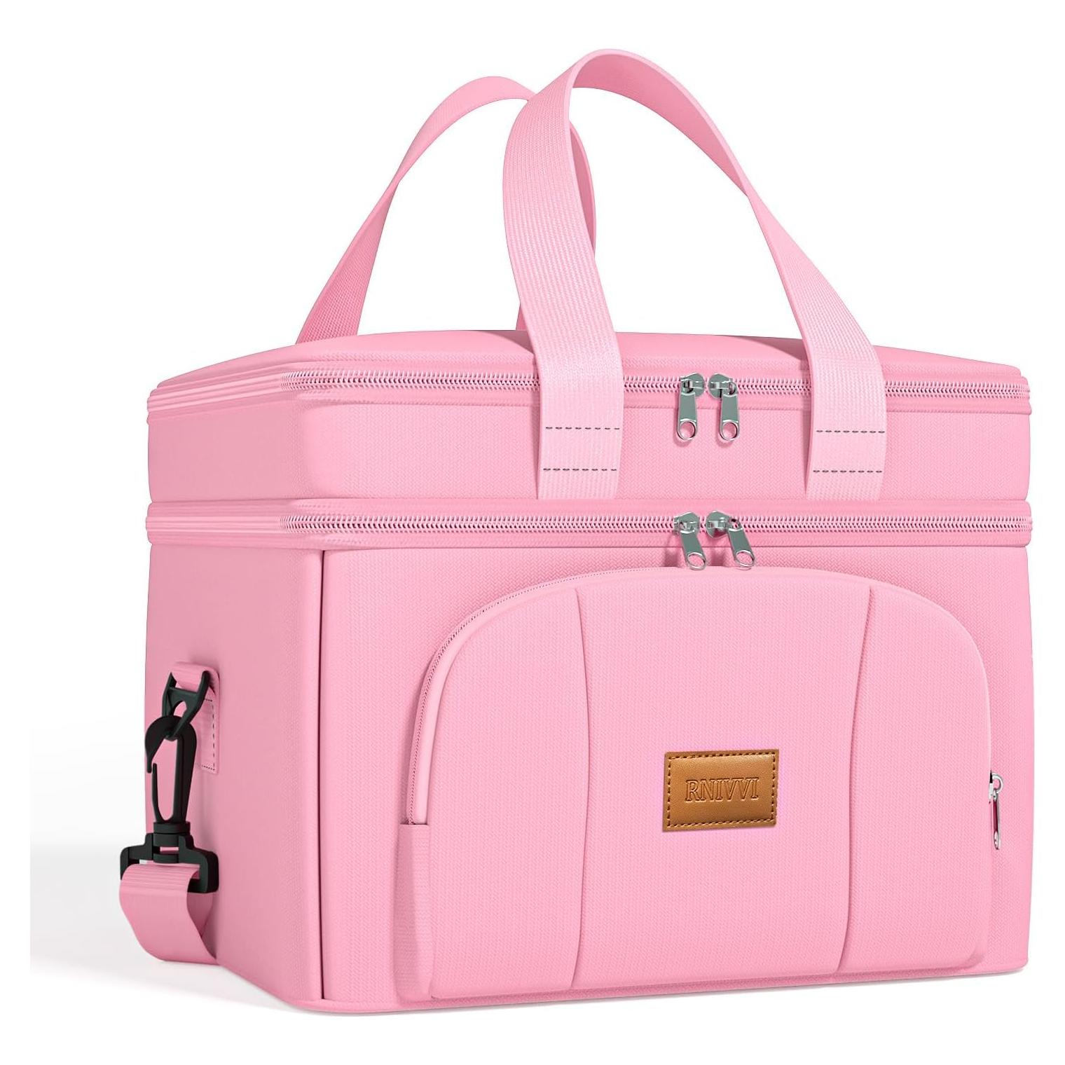 Bolsa Térmica Rnivvi 12L Rosa Doble Nivel a Prueba de Fugas