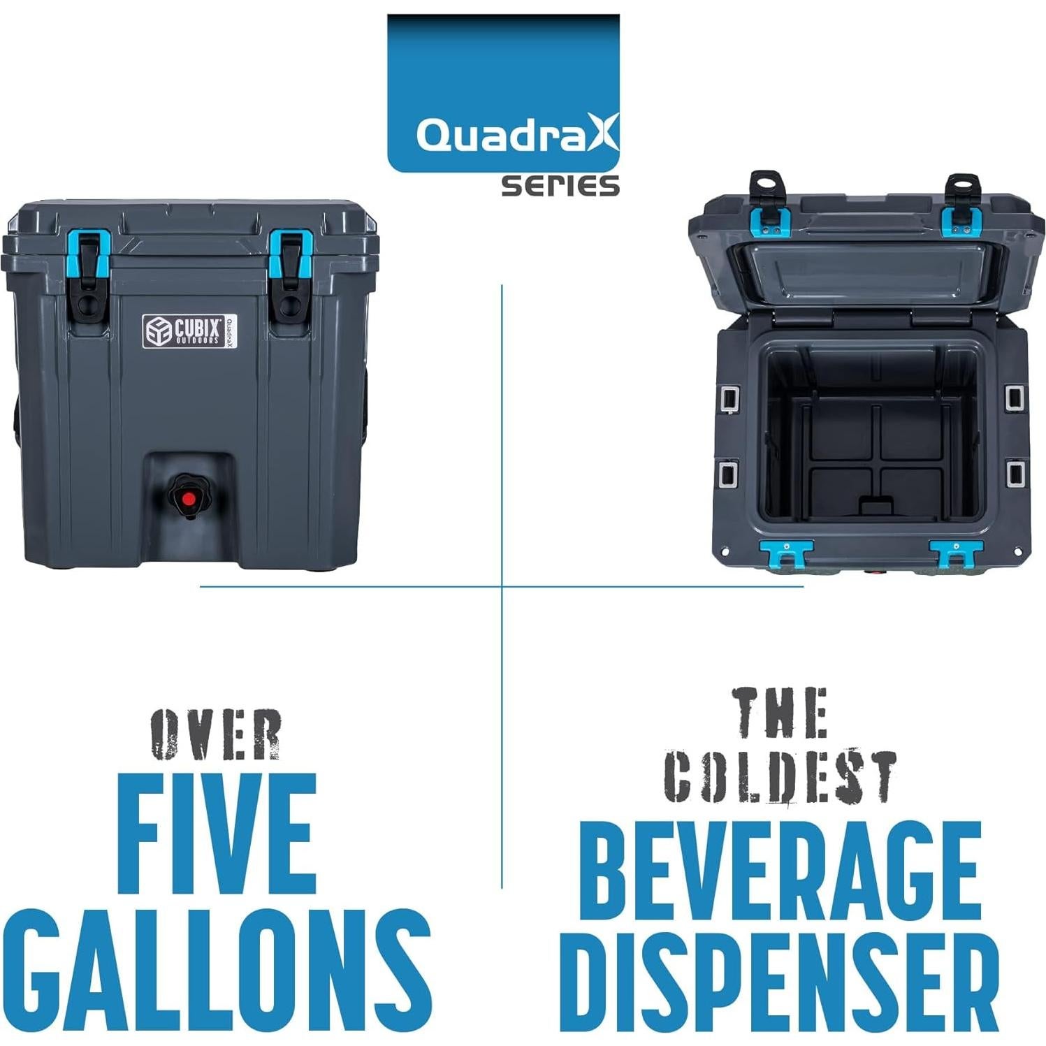 Dispensador de Bebidas Cubix Outdoors QuadraX 20QT 5 Días Frío
