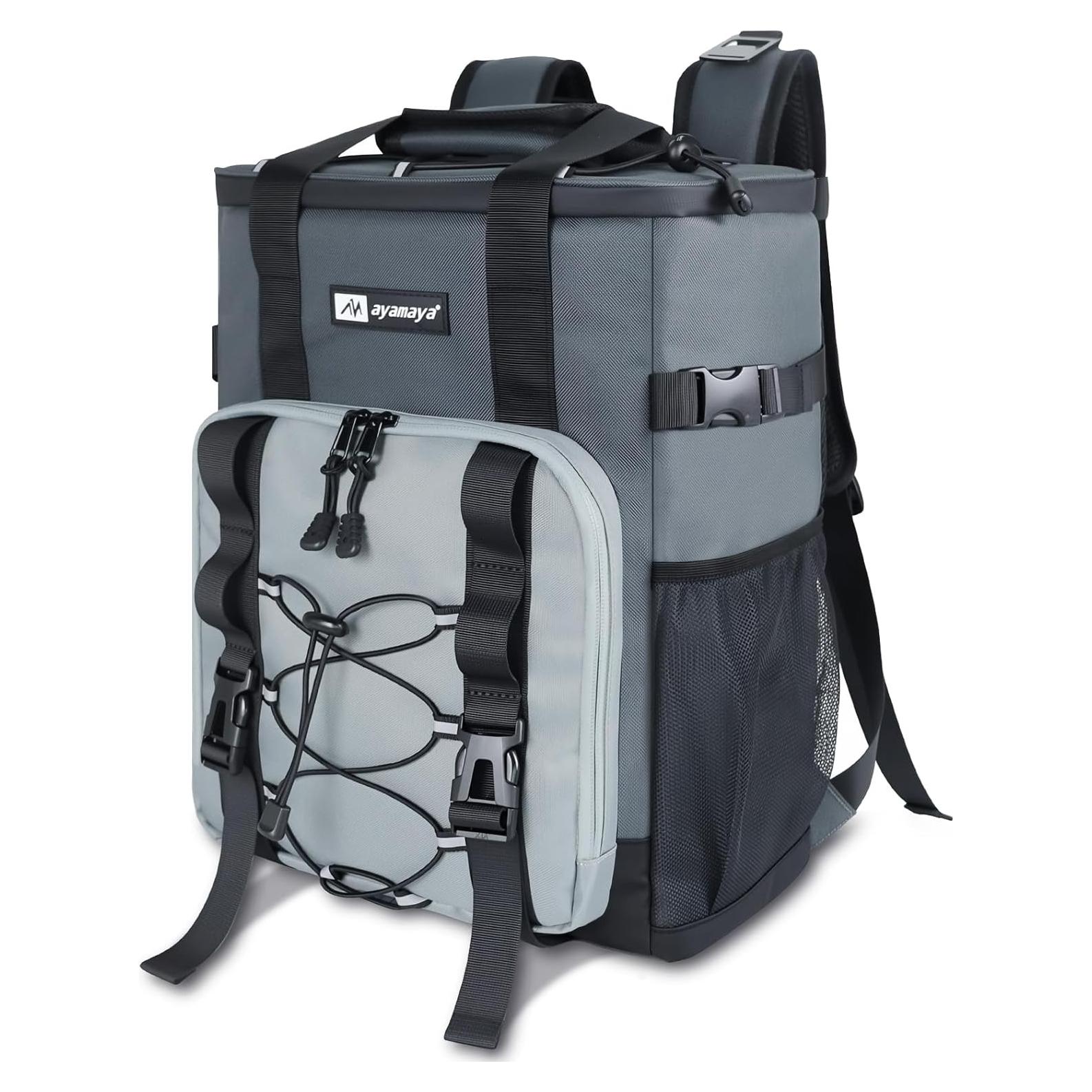 Mochila Enfriadora AYAMAYA 24 L Gris Impermeable 16H Aislamiento
