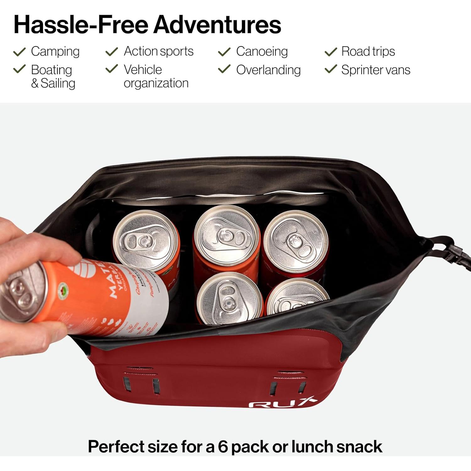 Bolsa de Enfriamiento RUX 5L Aislada Plegable Roja