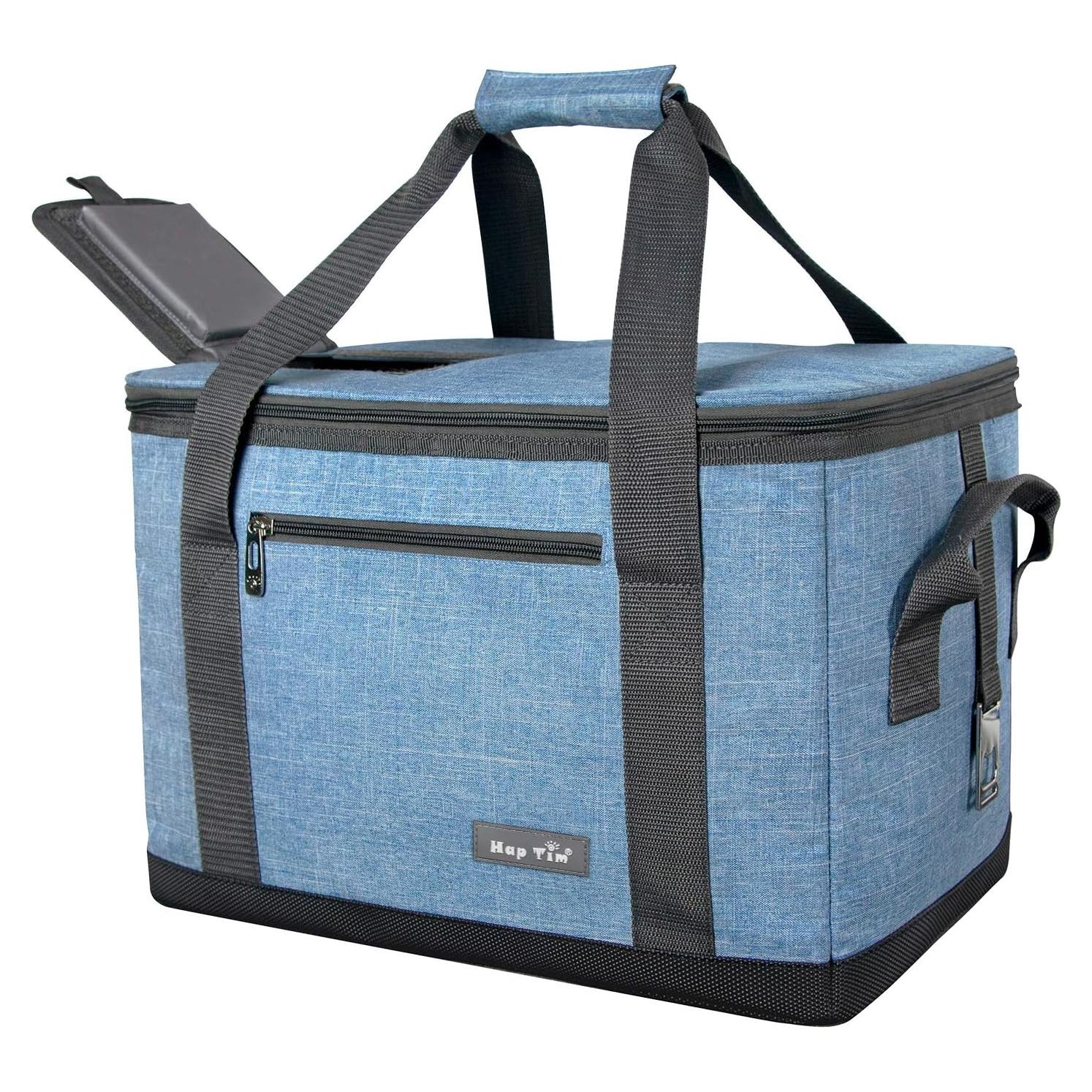 Bolsa Térmica Reutilizable Hap Tim 40 Latas 30L Azul Gris
