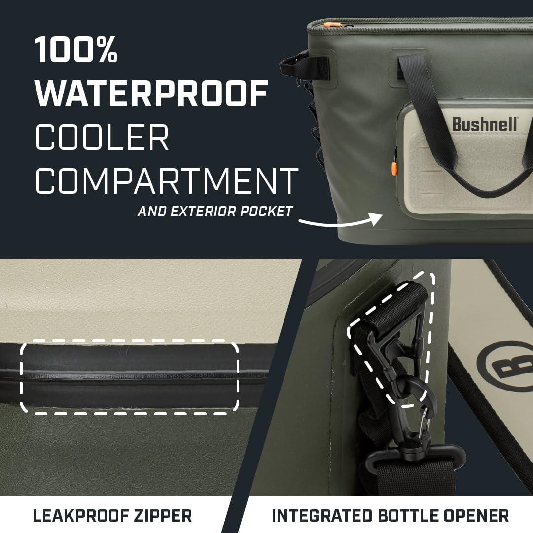 Nevera Portátil Aislada Bushnell Cooler Suave 30 Latas Verde