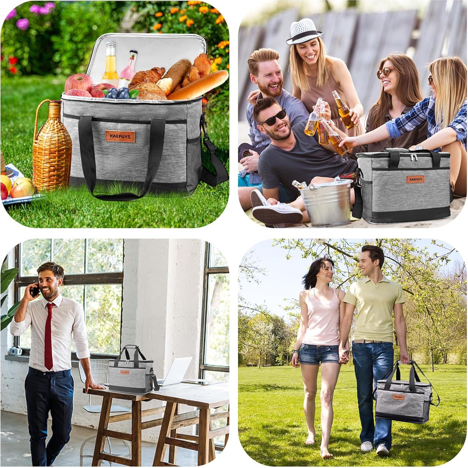 Bolsa Térmica Aislada KAEFUYS 30L Impermeable para Picnic