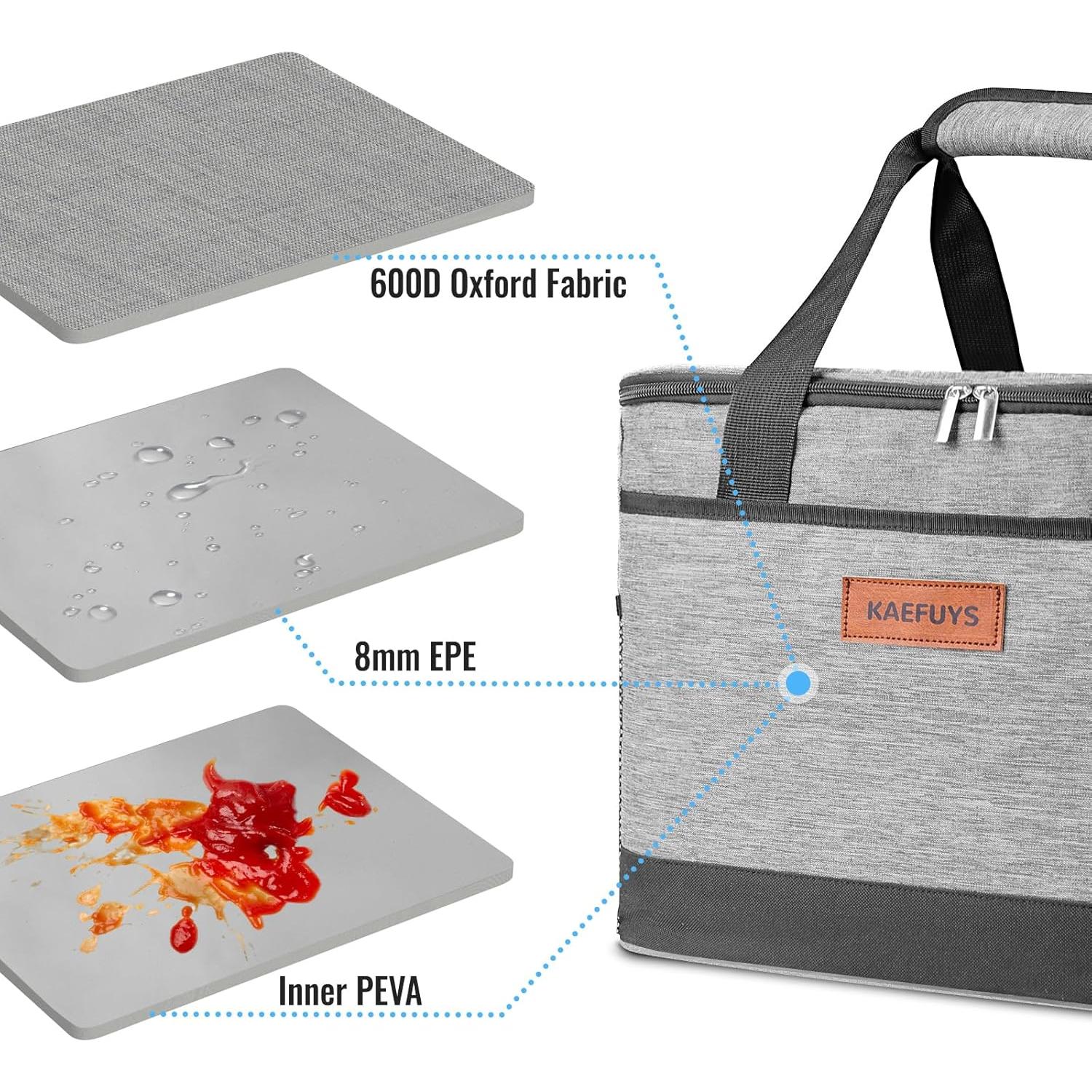 Bolsa Térmica Aislada KAEFUYS 30L Impermeable para Picnic