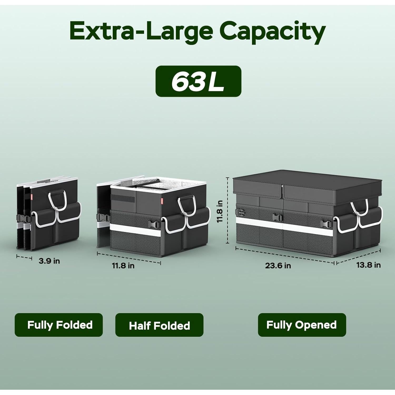 Bolsa Térmica Ltevxzi YJ-17 60L Aislada Plegable para Viaje