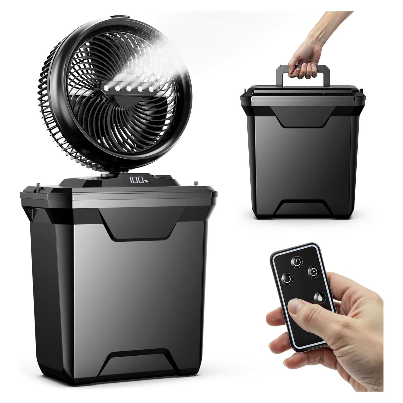 Ventilador de Nebulización Koonie 10" para Camping 11L 20000mAh