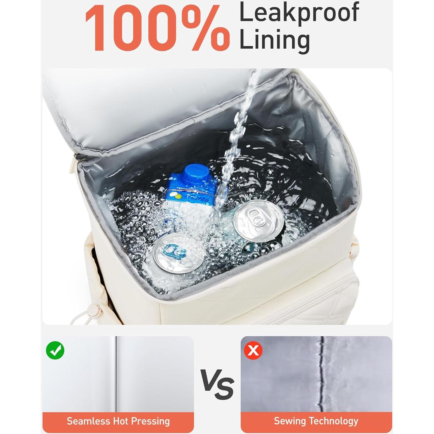 Mochila Enfriadora Aislada TOURIT 34L Impermeable para Picnic