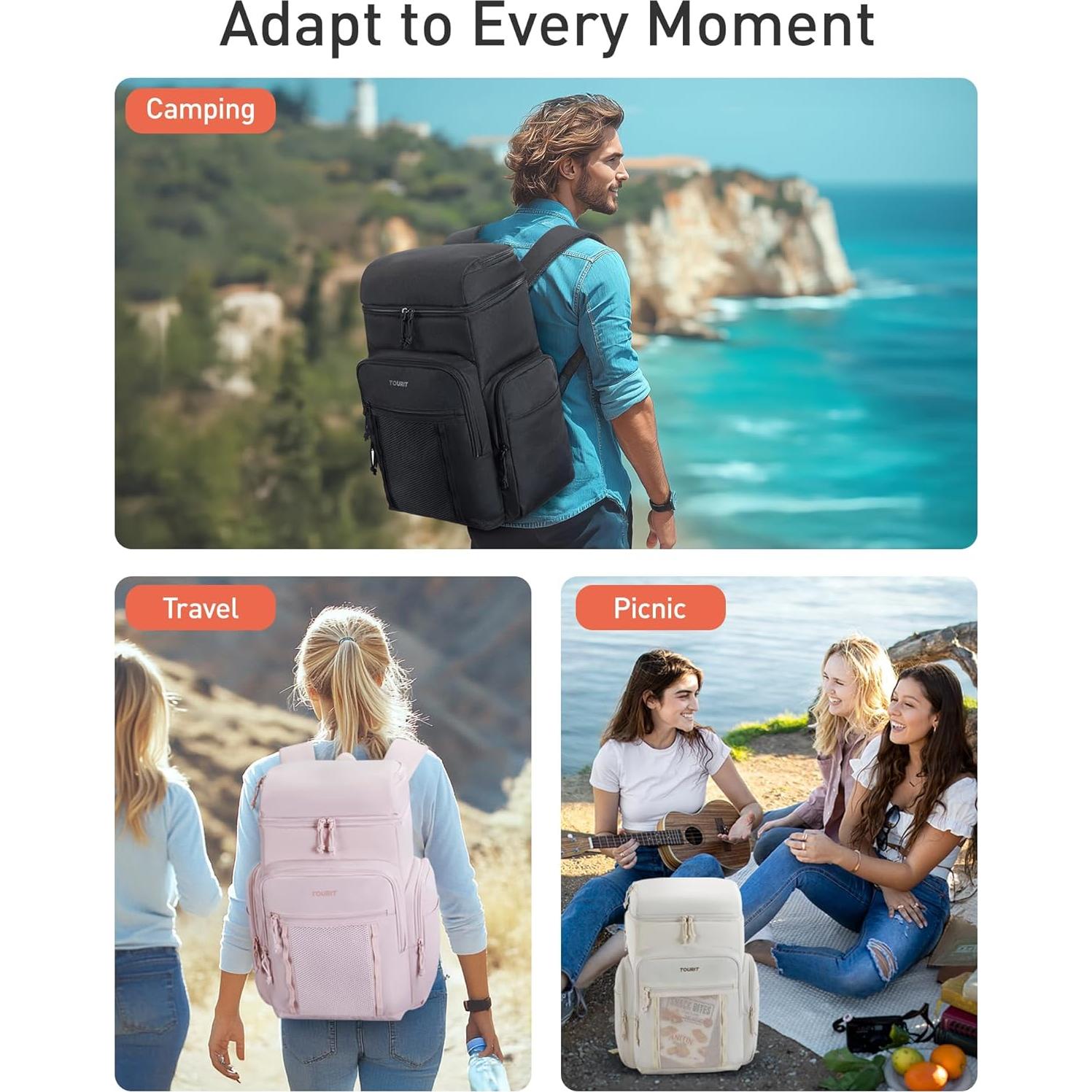 Mochila Térmica Impermeable TOURIT 30L para Camping y Playa