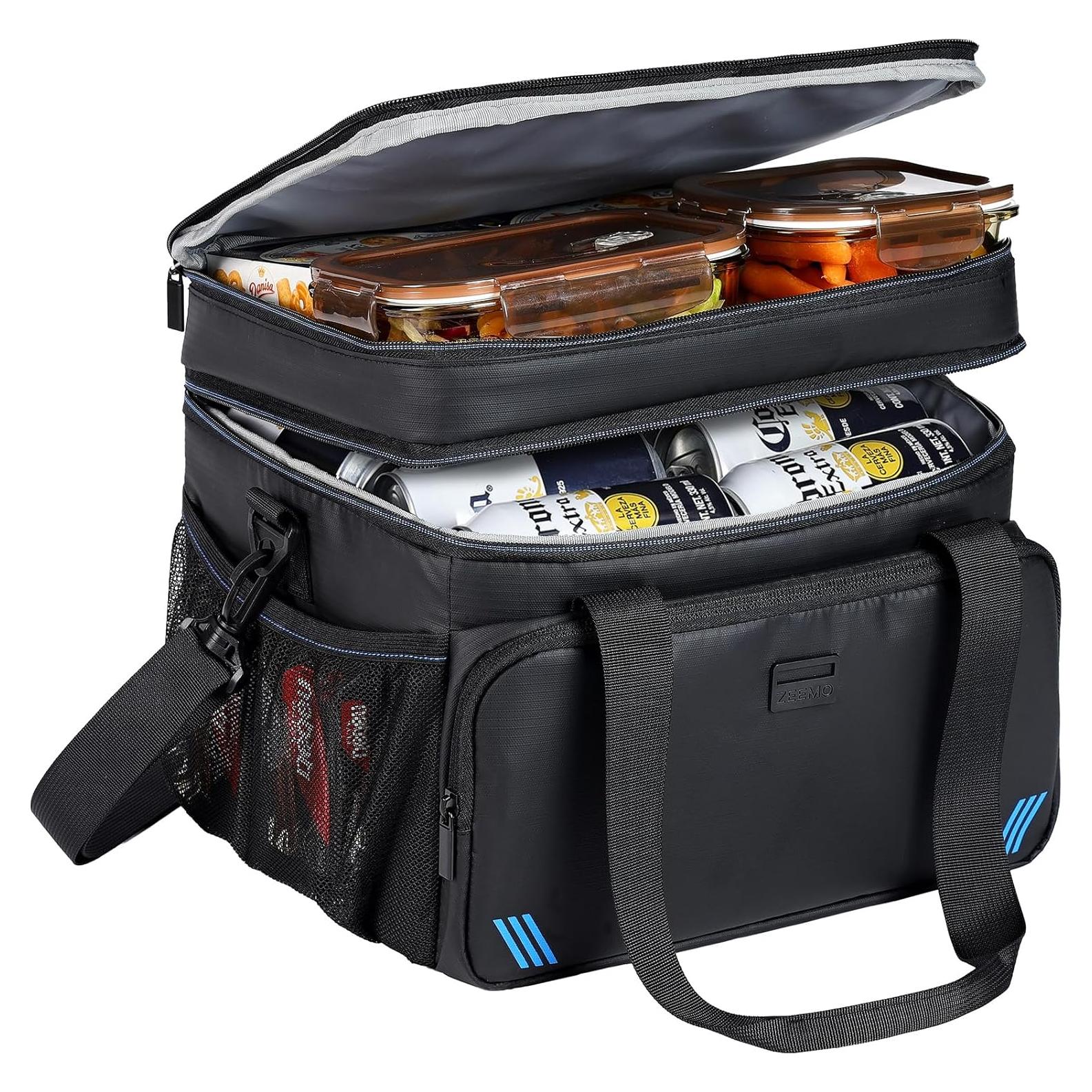 Bolsa Térmica Aislada ZEEMO 19L Impermeable Plegable Negro