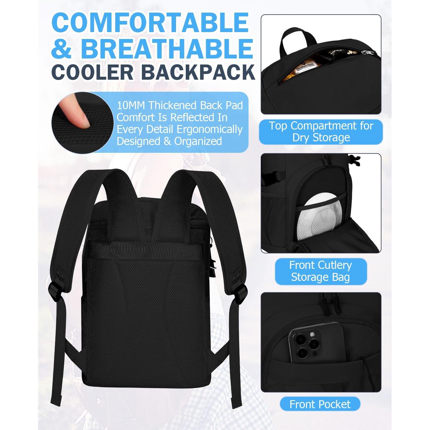 Mochila Enfriadora NECKORY 22L Impermeable Aislada a Prueba de Fugas