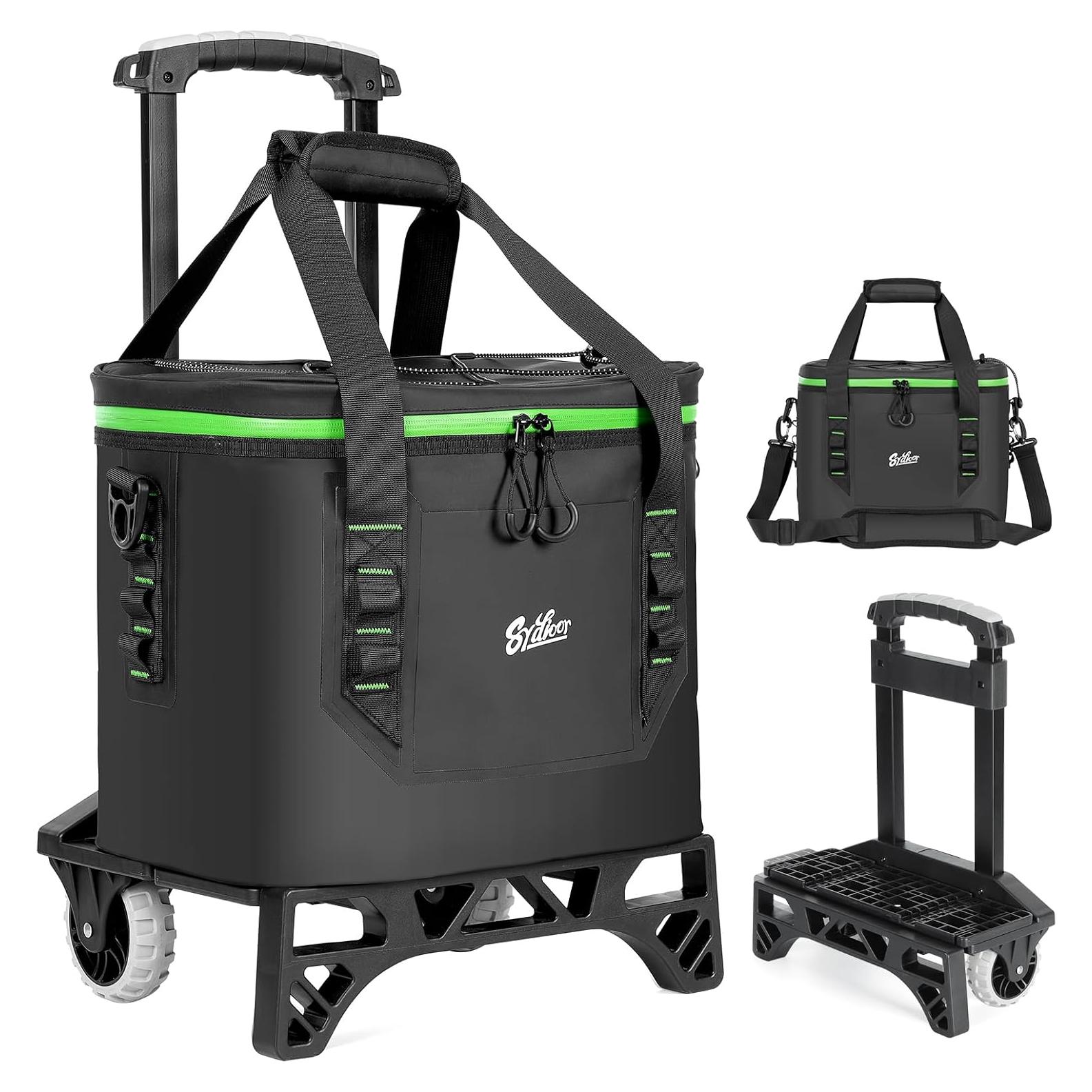 Enfriador Portátil Aislado Sydioor 22L con Ruedas y Mango