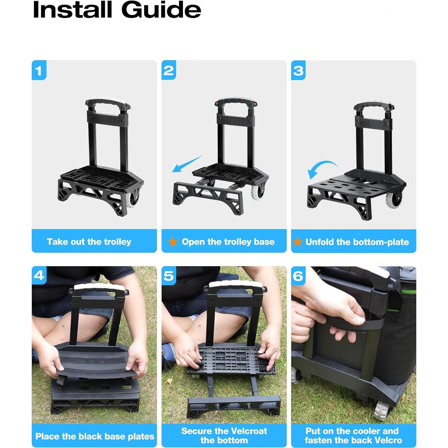 Enfriador Portátil Aislado Sydioor 22L con Ruedas y Mango