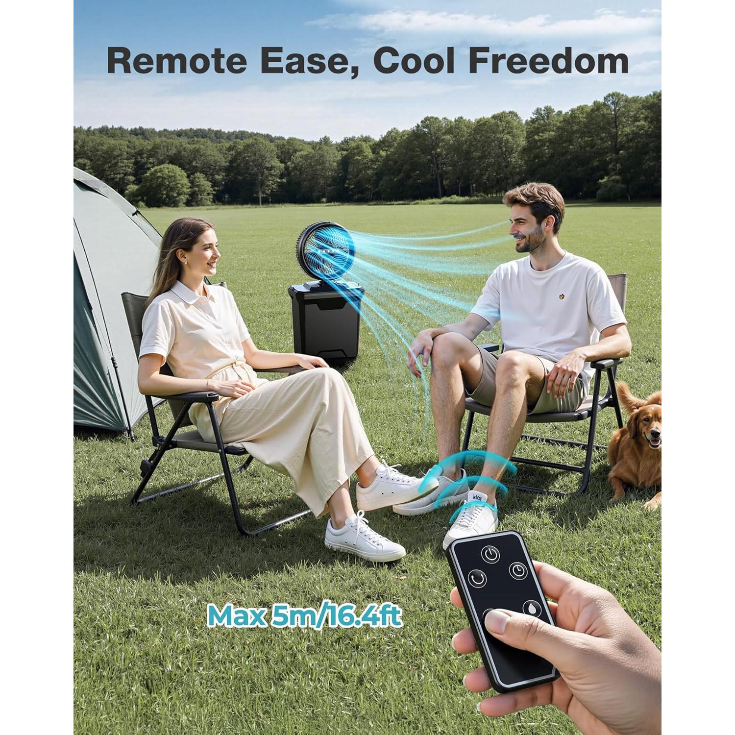 Ventilador de Nebulización xasla 10" Portátil 20000mAh 11L