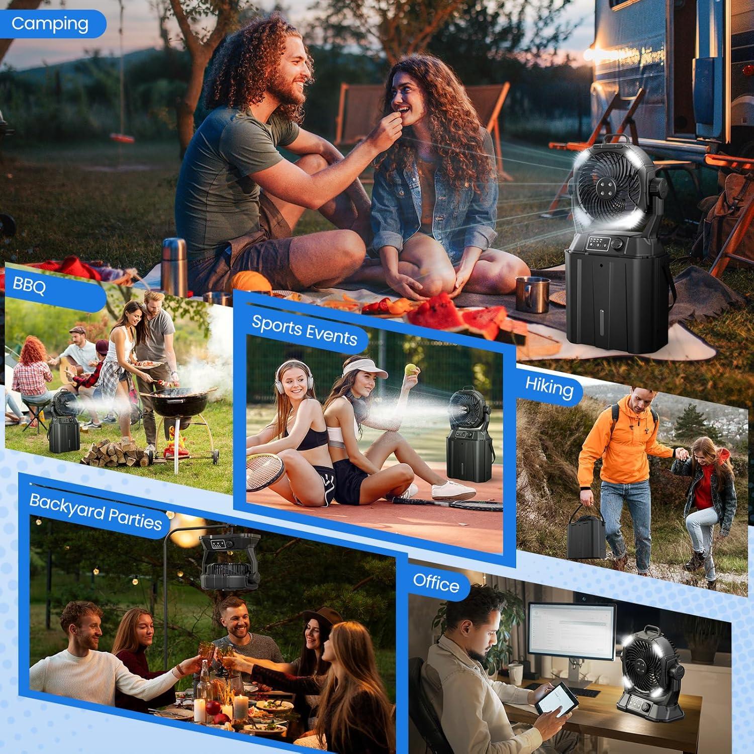 Ventilador de Nebulización Portátil Wilody AeroMist-S1 Pro 42800mAh