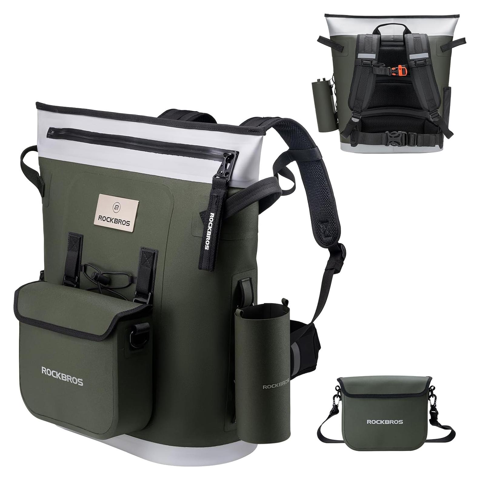 Mochila Térmica ROCKBROS 36 Latas Impermeable Verde