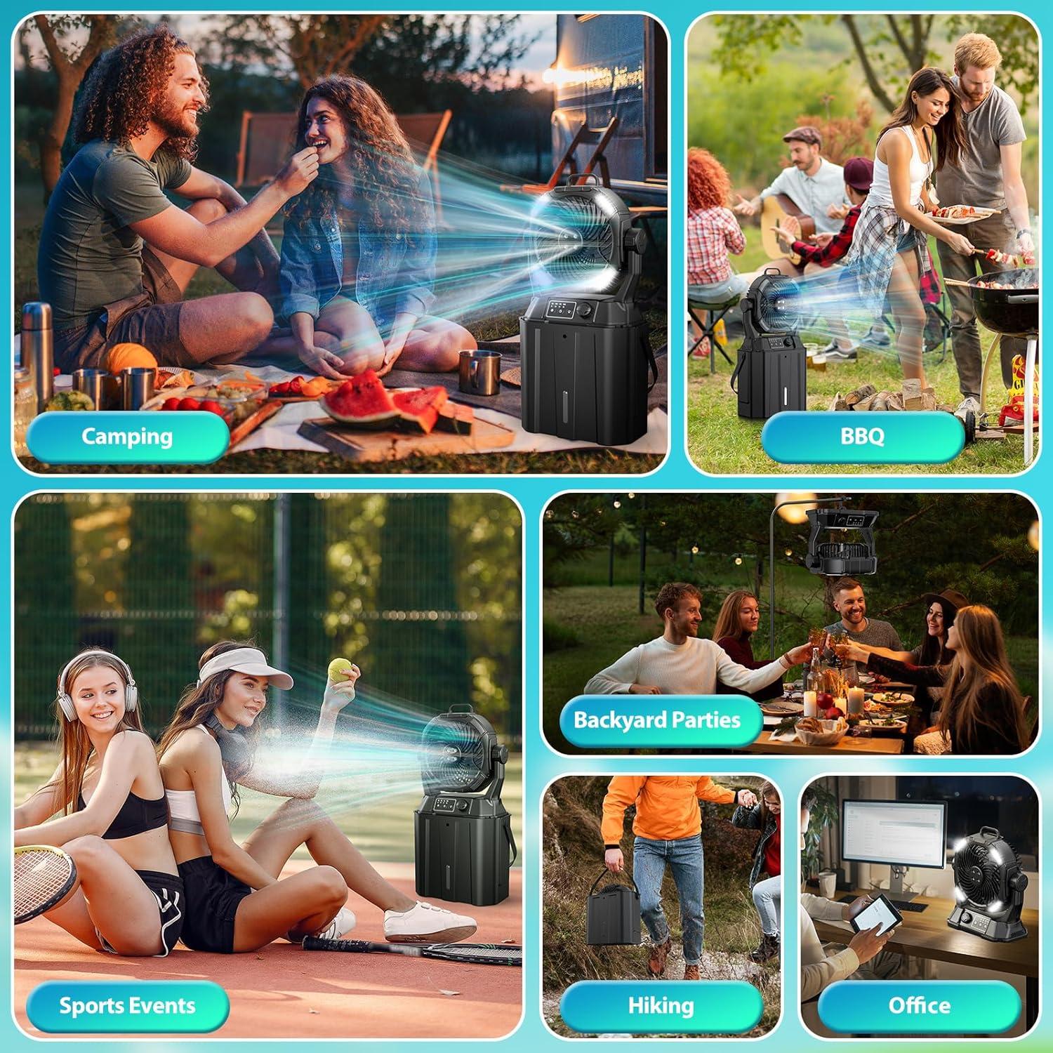 Ventilador Portátil Nebulizador Wilody AeroMist-S1 Pro 42800mAh