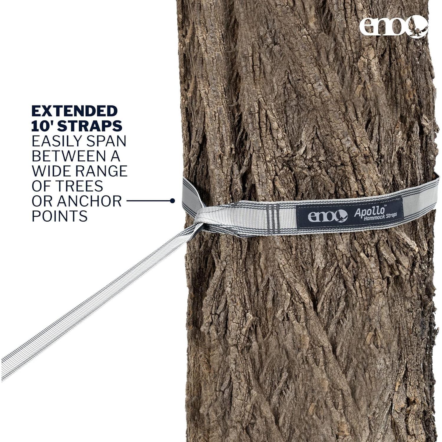 Correas para Hamacas ENO Apollo - 3.05 m - Gris Carbón