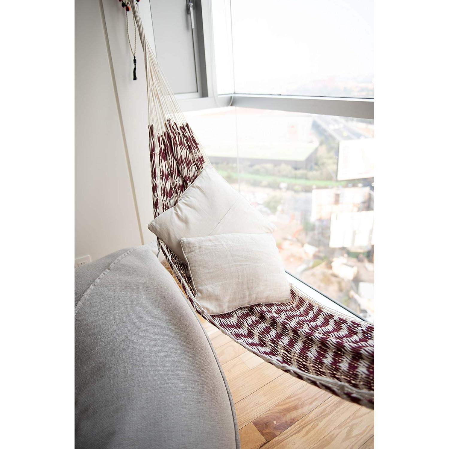 Hamaca Doble de Algodón All Nahlo Portátil 100x50cm