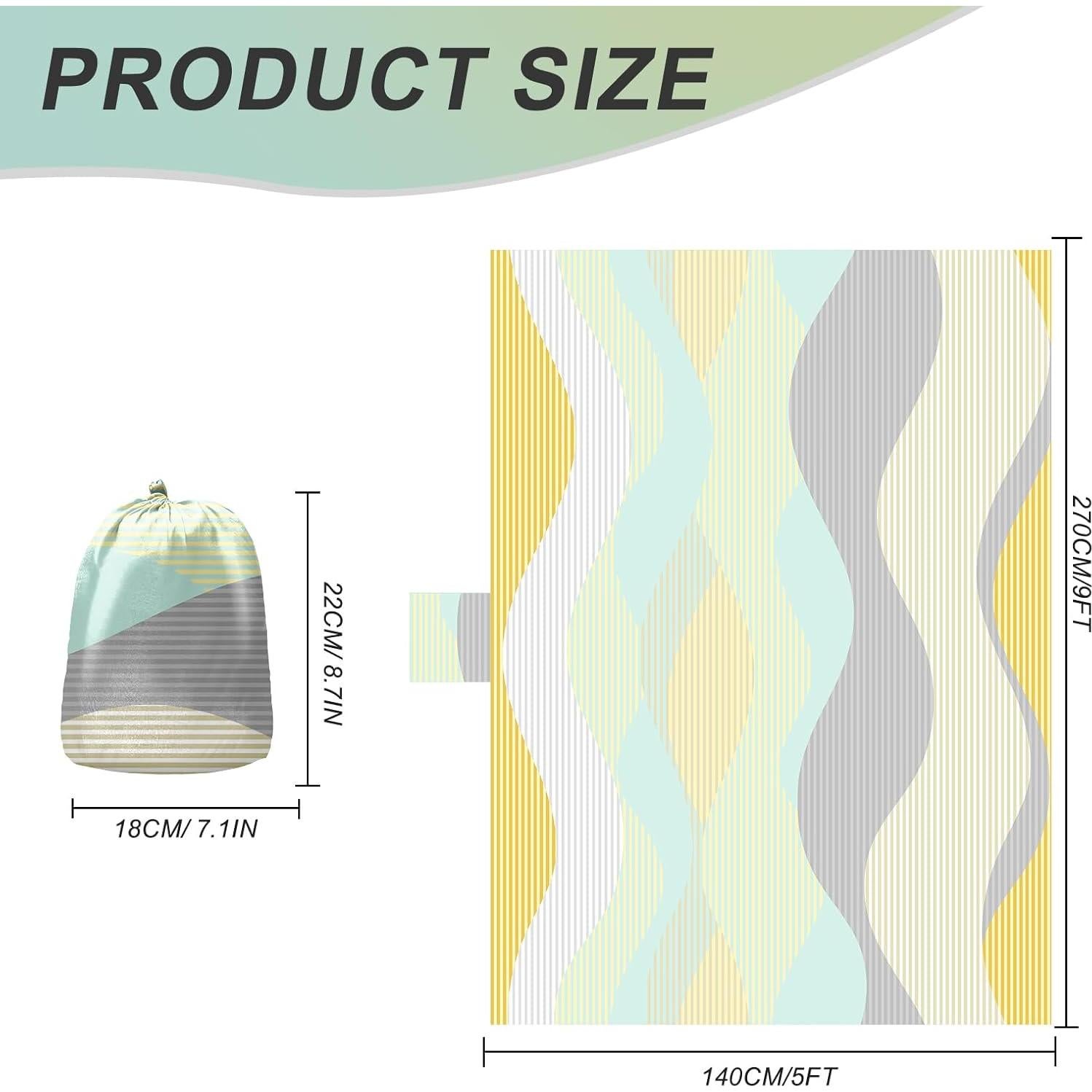 Hamaca de Camping ZAIXIA de Nylon 270x140cm 181kg Rayas