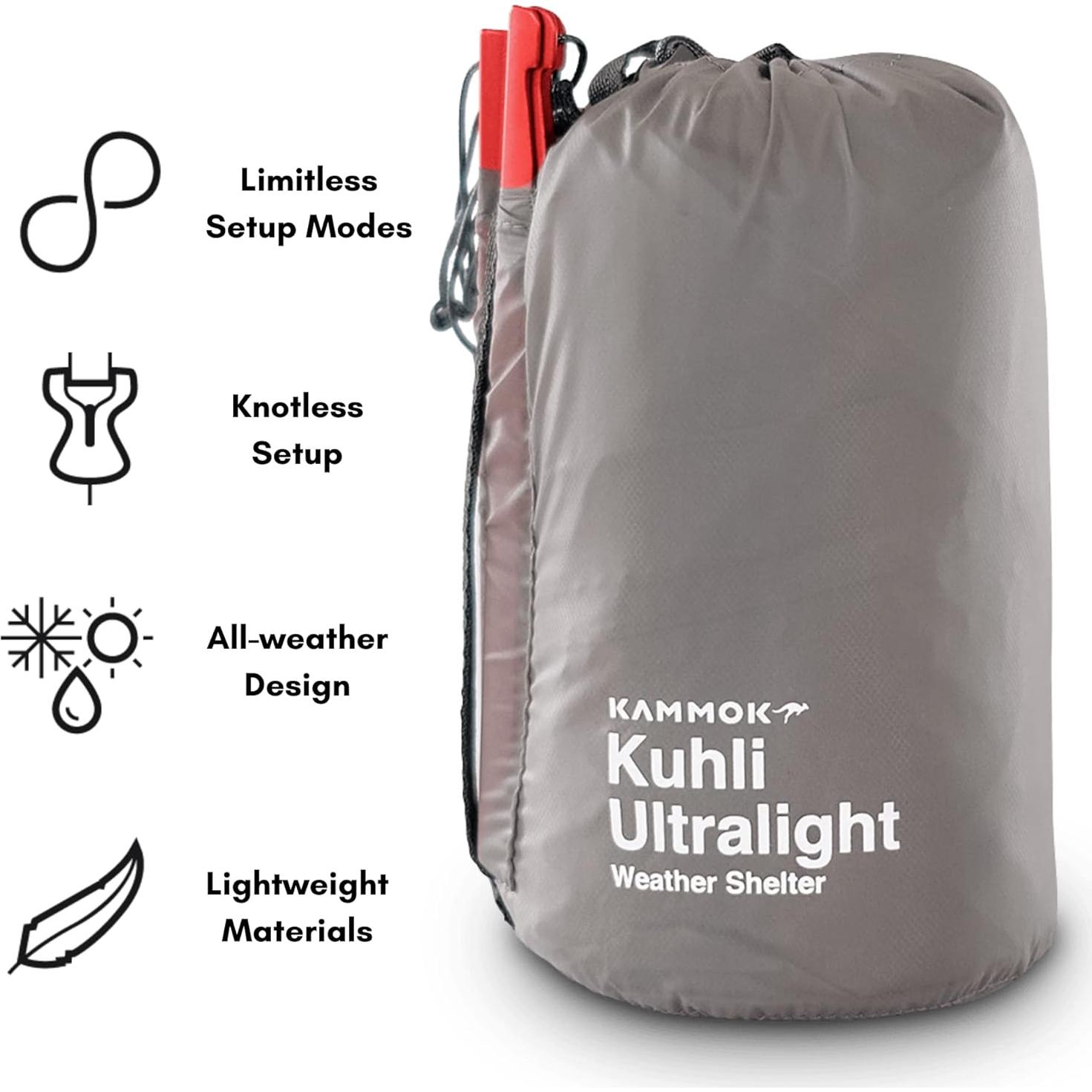KAMMOK Kuhli Ultralight Lona de Camping Impermeable 408g