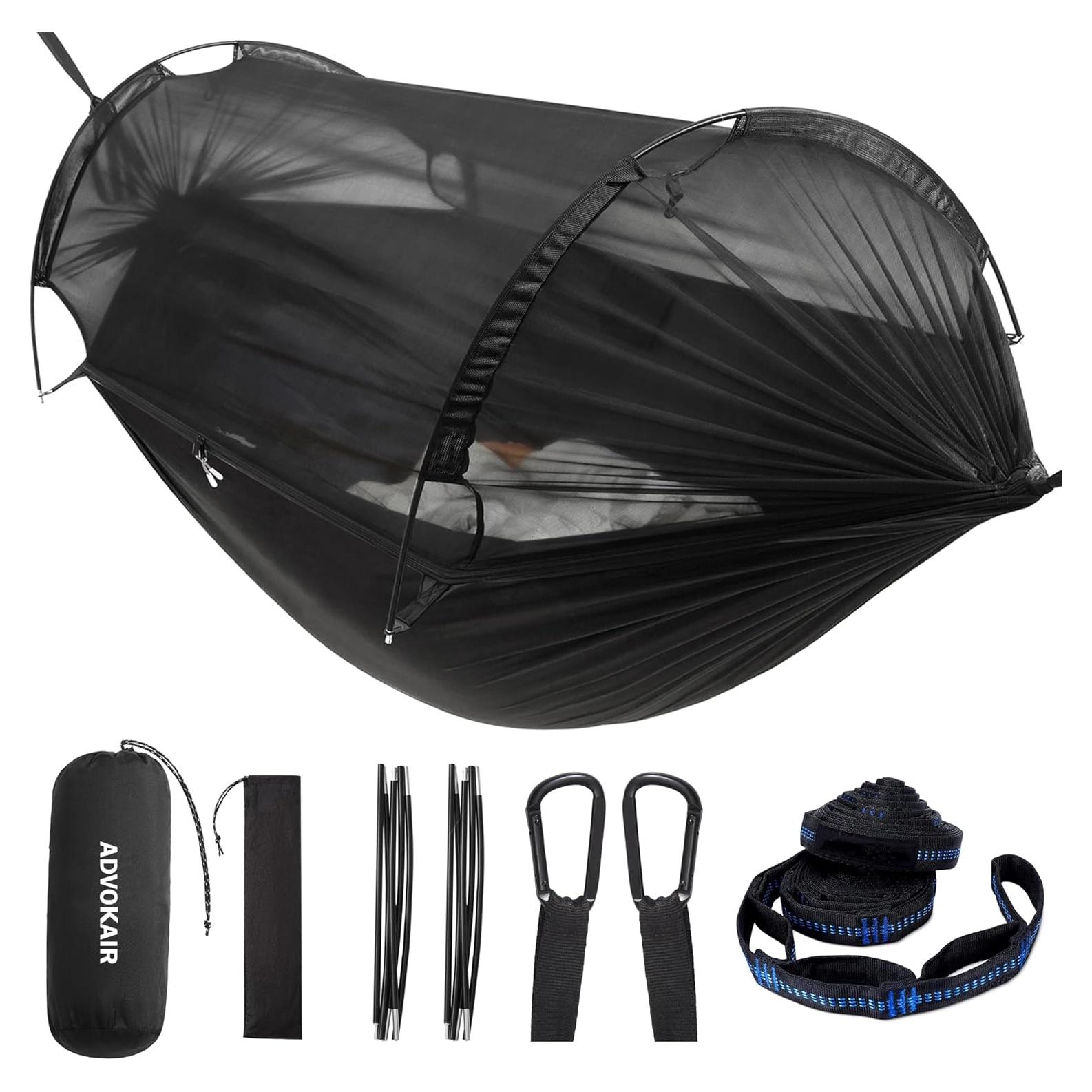 Hamaca de Camping Advokair con Red Anti Mosquitos 270x140cm