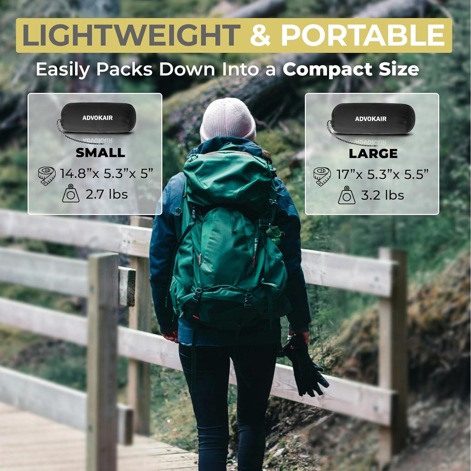 Hamaca de Camping Advokair con Red Anti Mosquitos 270x140cm