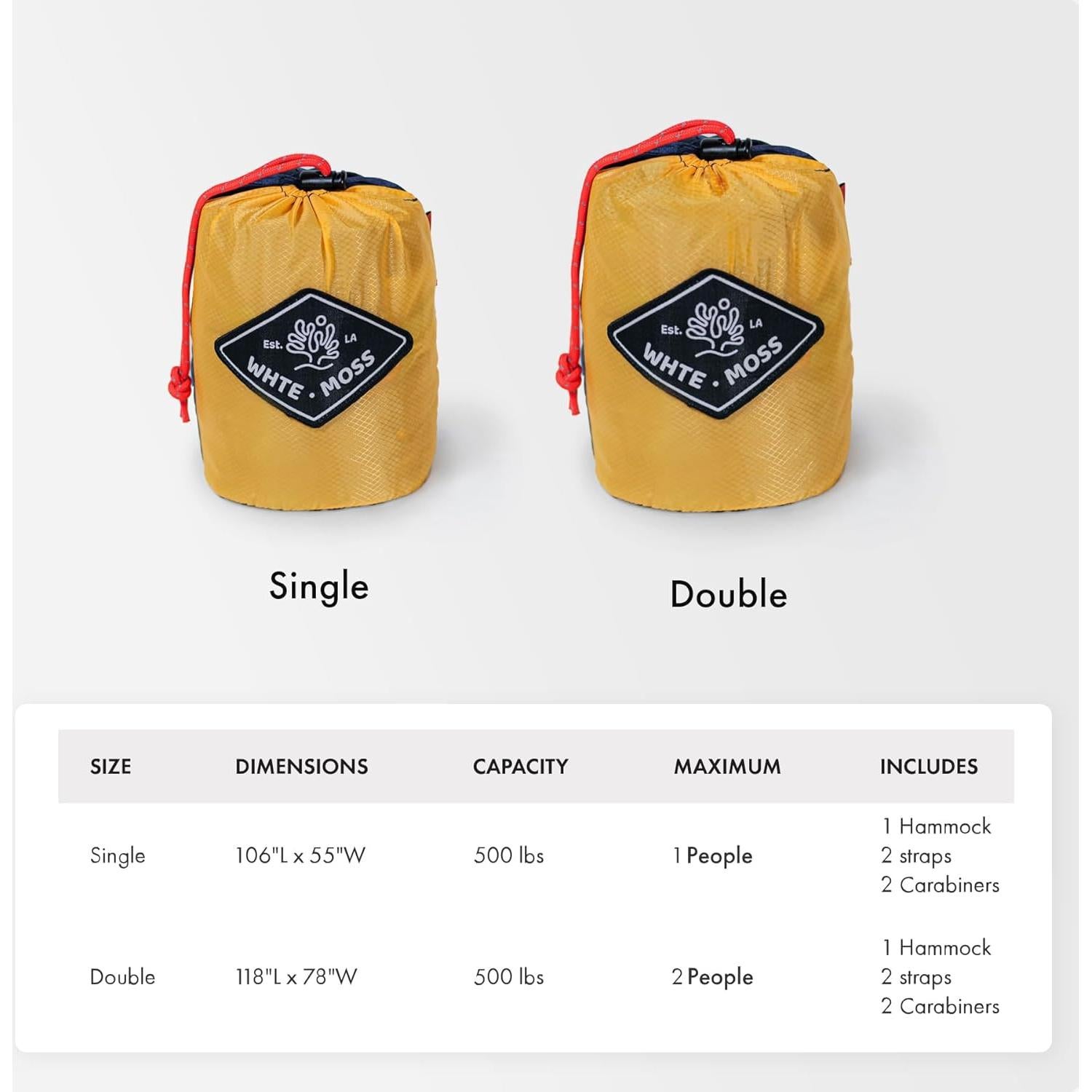 Hamaca Suparpine I WHTE MOSS Individual Azul Profundo