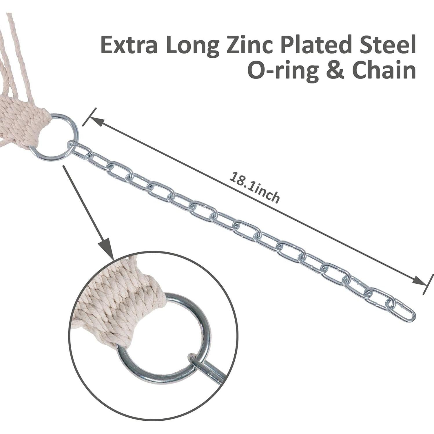 Hamaca Doble SUNCREAT Beige, Extra Grande, 215 kg, Portátil