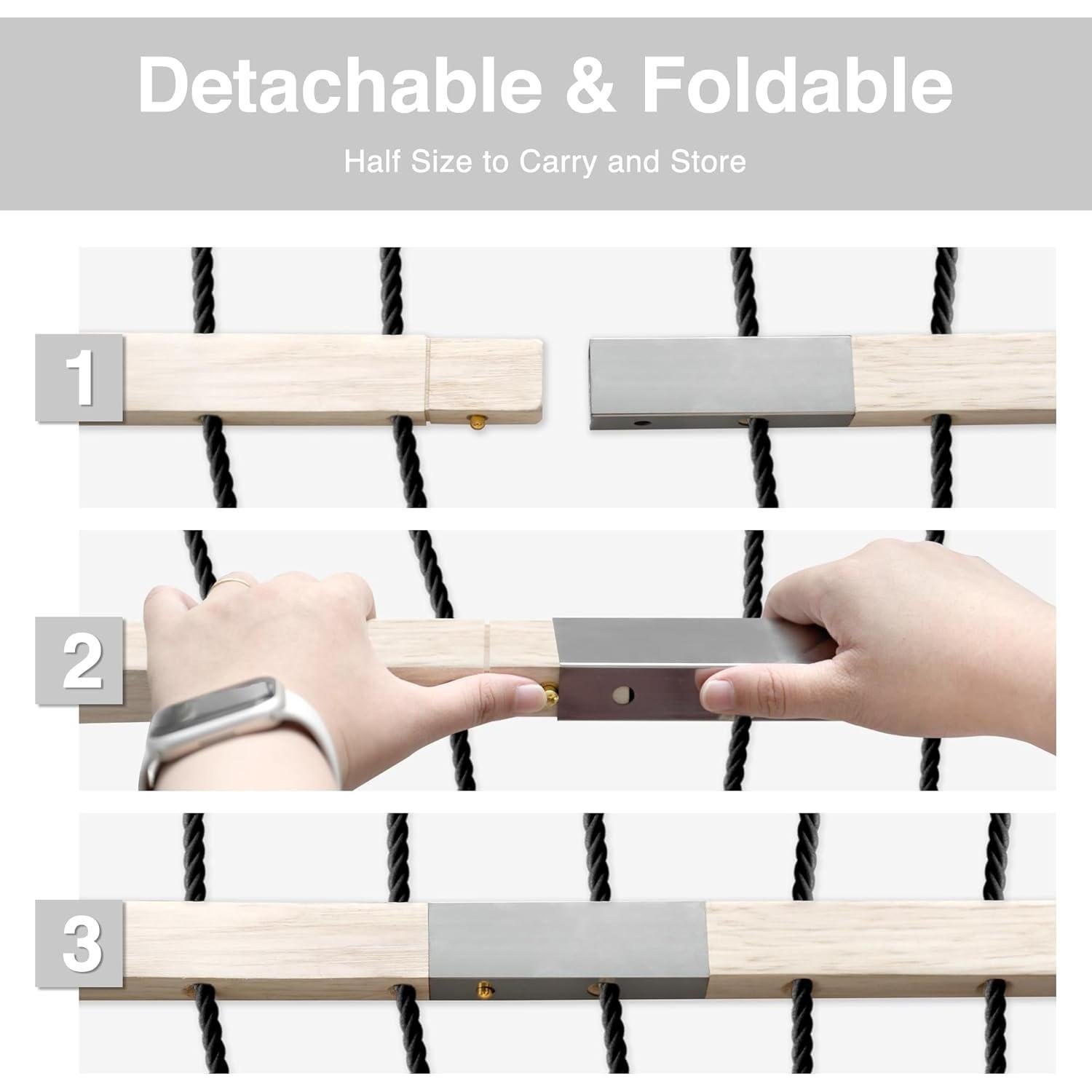 Hamaca de Cuerda de Algodón Tonahutu 320 cm Natural 450 kg