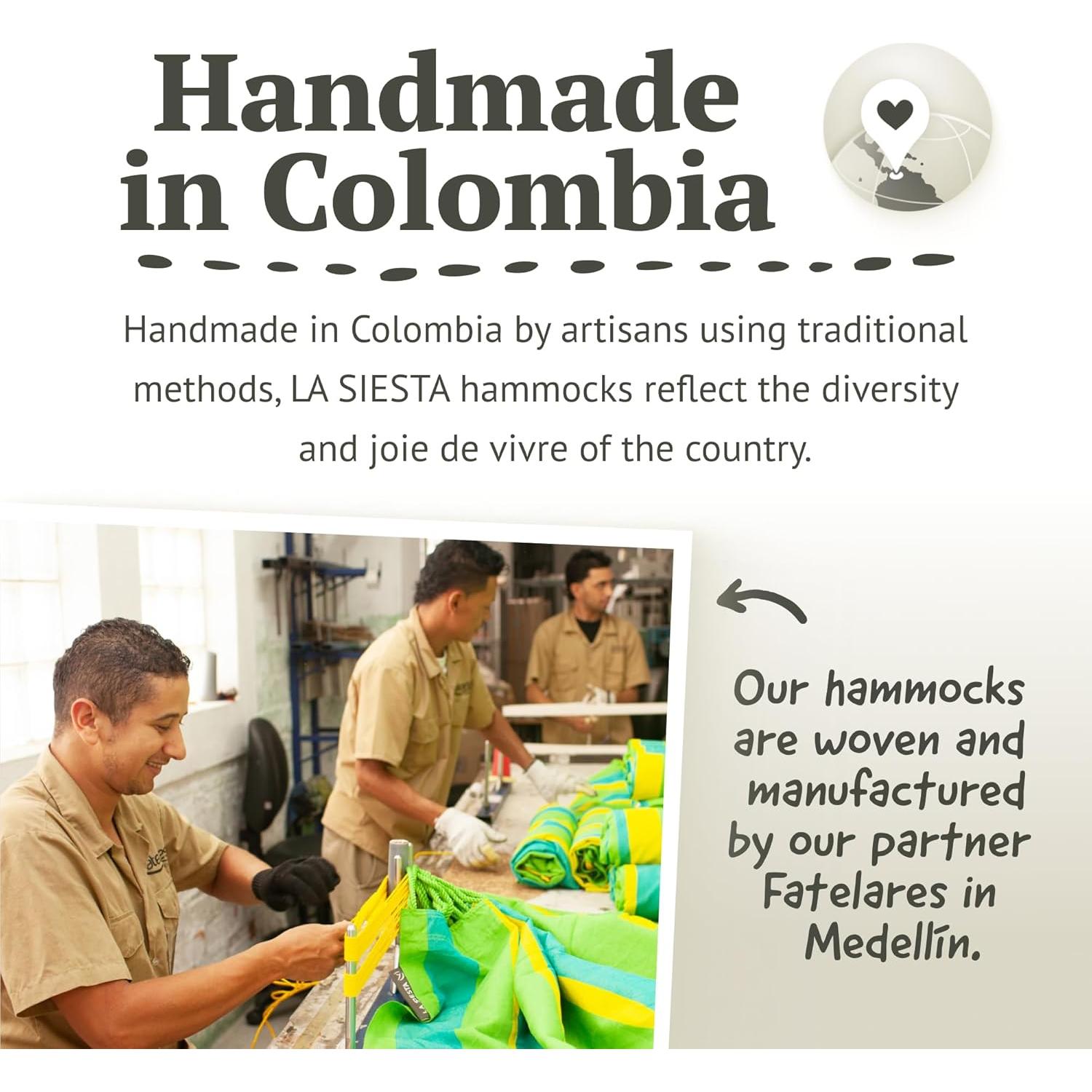 Hamaca Doble LA SIESTA Brisa Classic Resistente a la Intemperie