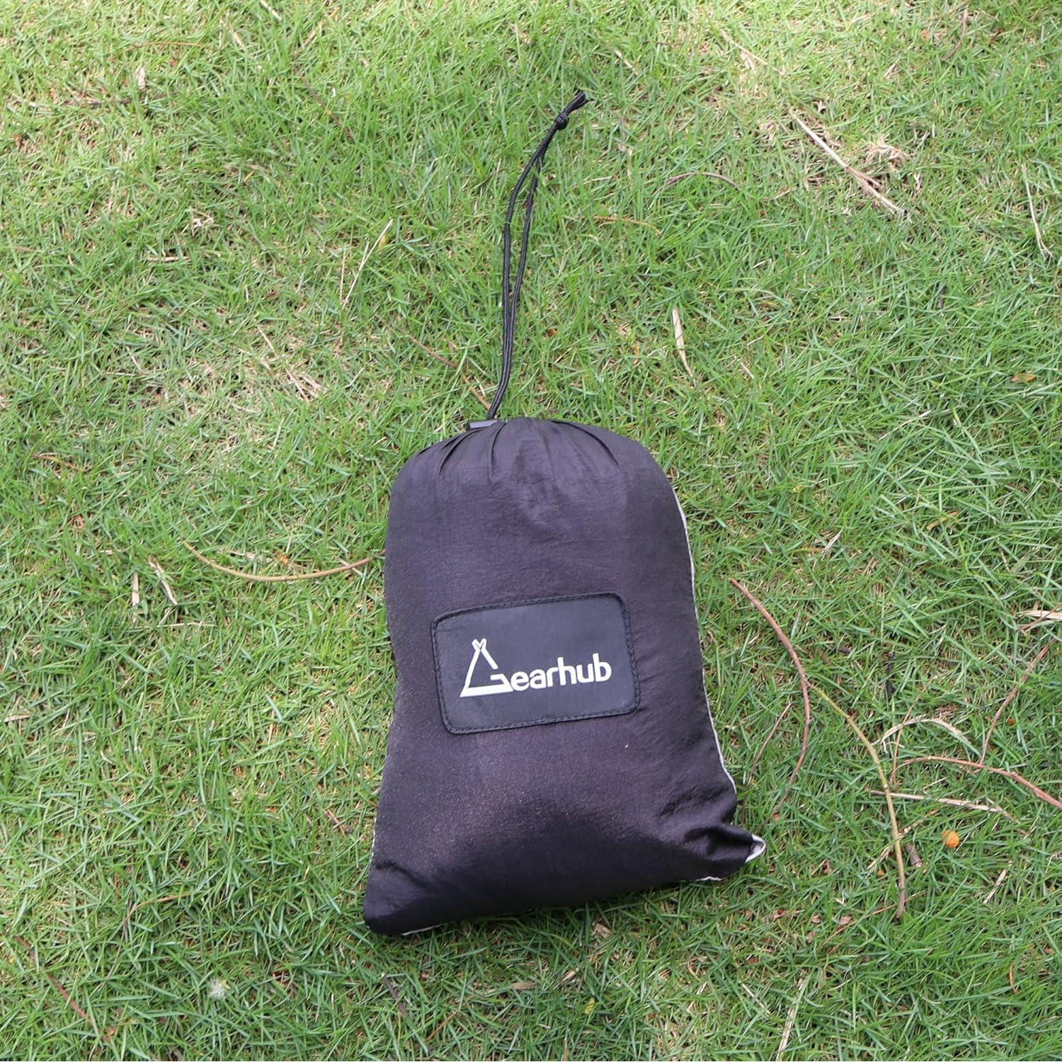 Hamaca de Camping Gearhub Doble 226.8 kg 299.7x200.7 cm Negra