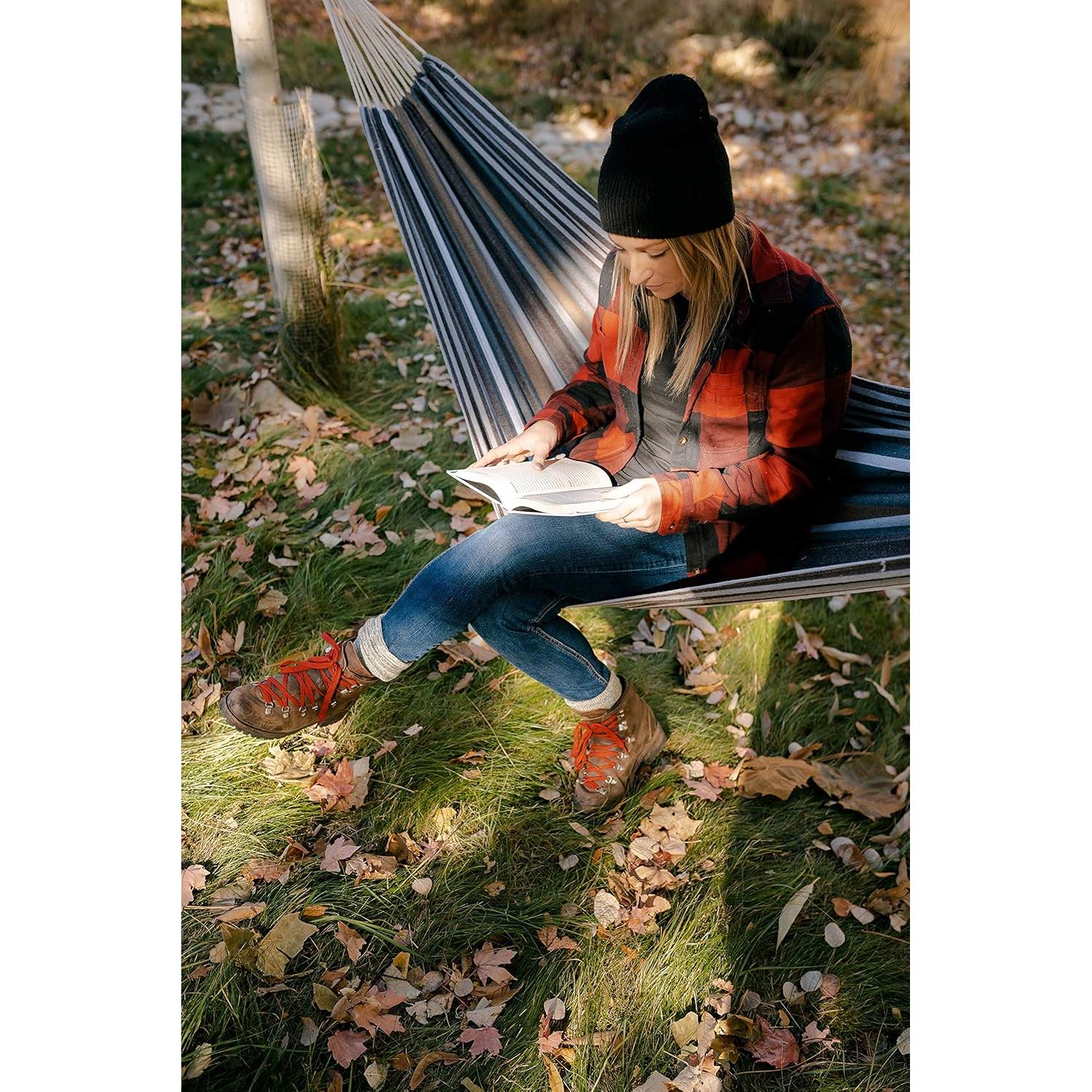 Hamaca de Viaje Stansport de Algodón 198x78 cm Gris