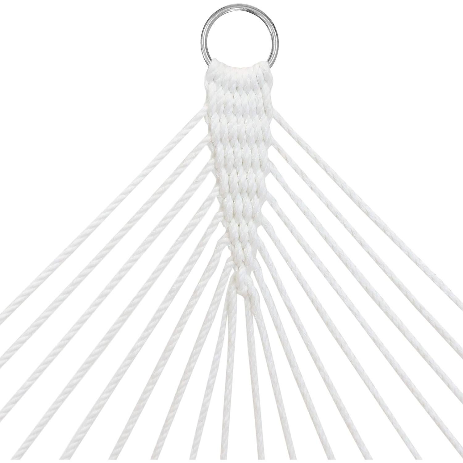 Hamaca Exterior Sunnydaze Doble con Barra Curvada Azul y Gris